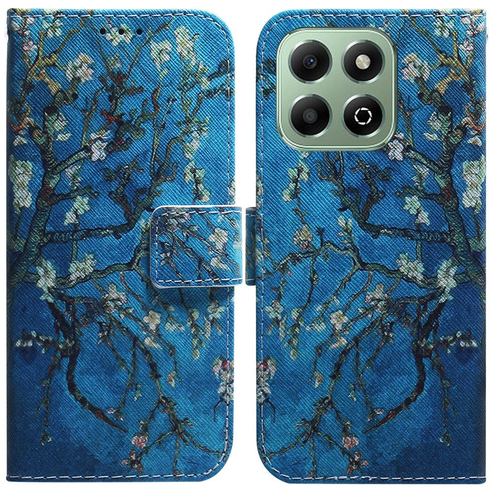For Honor X6b 4G Case Pattern Print Leather Wallet Phone Cover