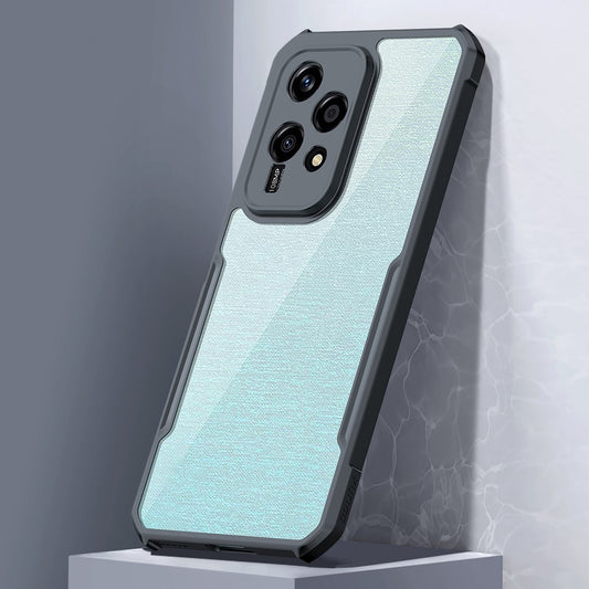 Honor 200 Lite Handyhülle – Stoßfeste TPU-Hülle + transparente Acryl-Rückseite