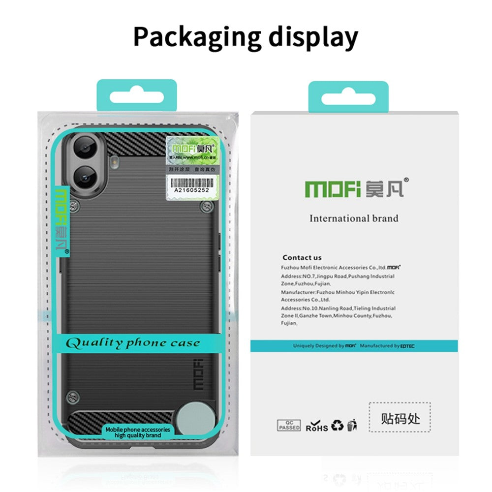 MOFI JK TPU Series-1 For Nothing CMF Phone 1 TPU Case Carbon Fiber Texture Phone Cover