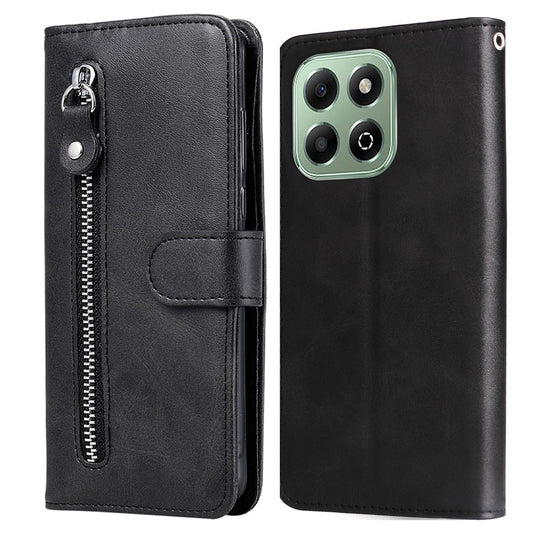 Honor X6b 4G / Honor X6c 4G Handyhülle – X6b 4G Reißverschluss Brieftasche Kalbsleder Textur PU Leder