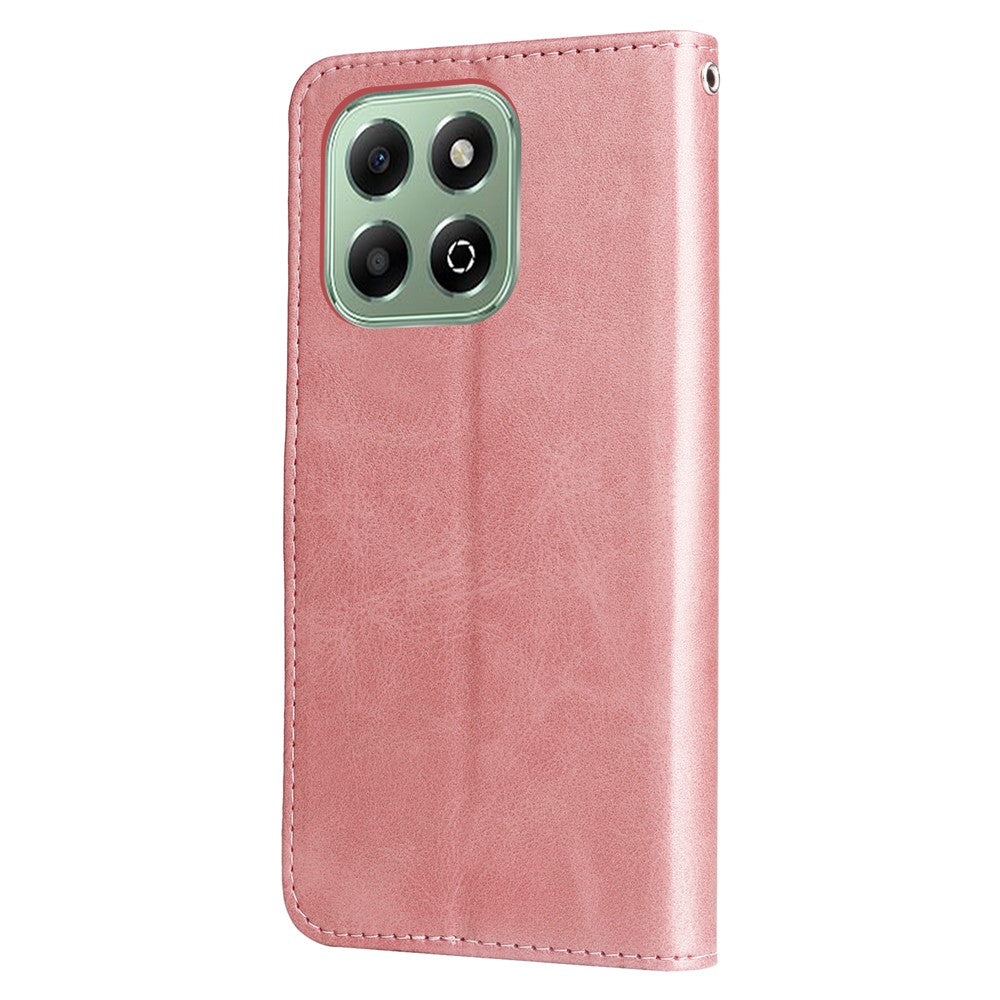 For Honor X6c 4G / X6b 4G Case Zipper Wallet Calf Texture PU Leather Phone Cover