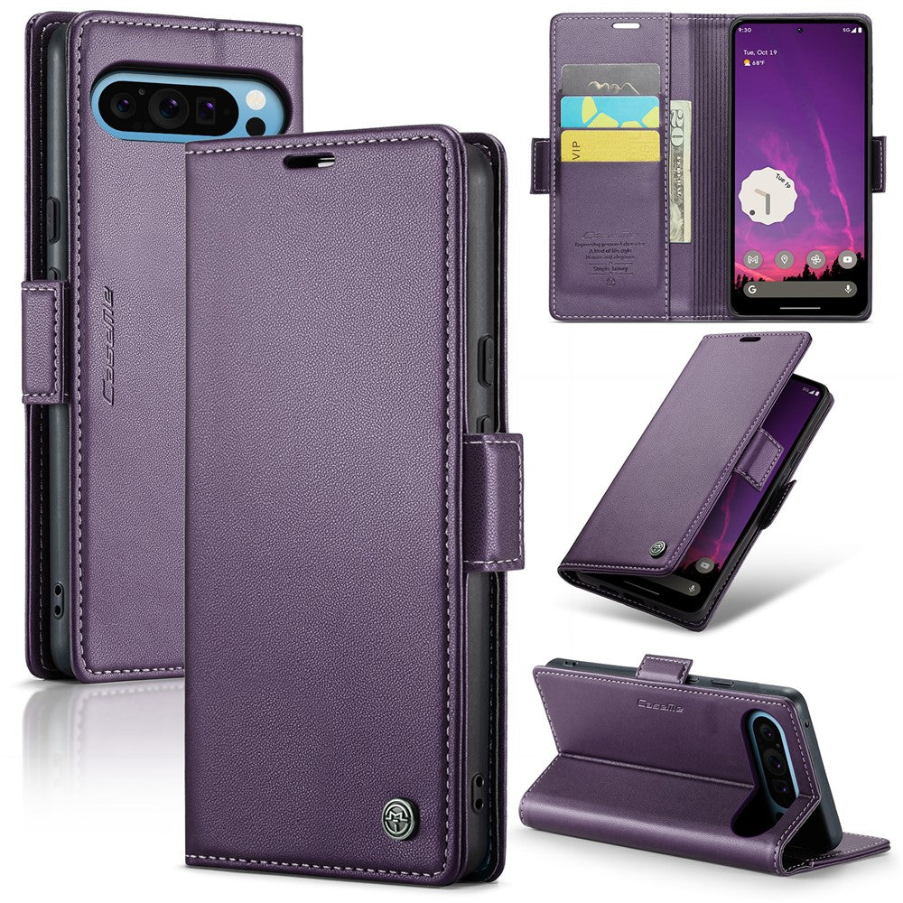 Pixel 9 Pro XL Glänzende Wallet-Hülle – RFID-Schutz & Ständer