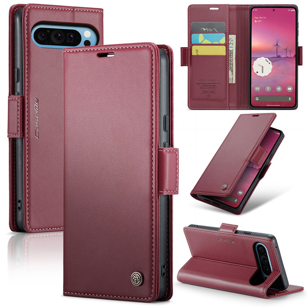 Pixel 9 Pro XL Glänzende Wallet-Hülle – RFID-Schutz & Ständer