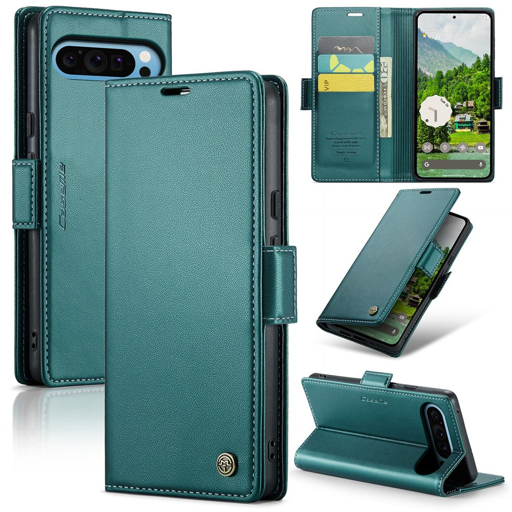 Pixel 9 Pro XL Glänzende Wallet-Hülle – RFID-Schutz & Ständer