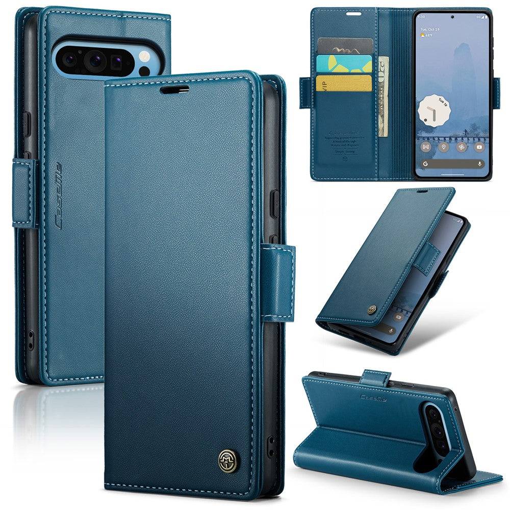 Pixel 9 Pro XL Glänzende Wallet-Hülle – RFID-Schutz & Ständer