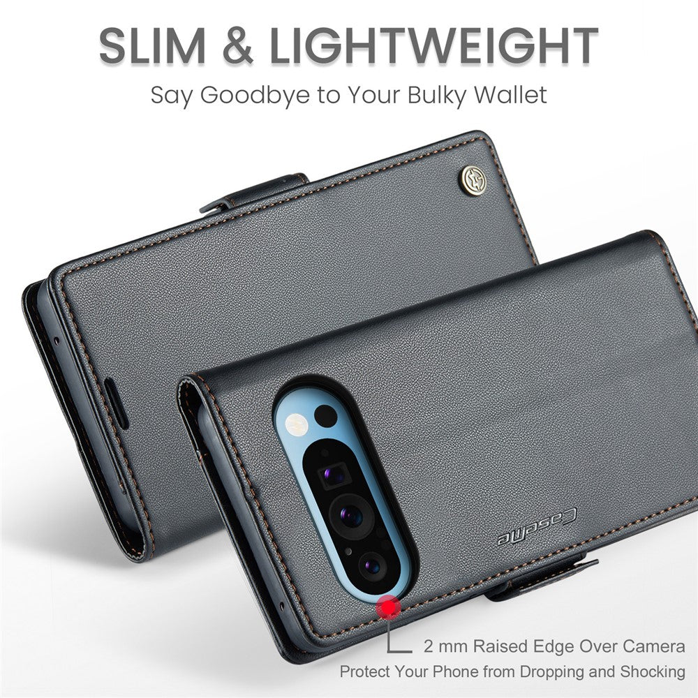 Pixel 9 Pro XL Glänzende Wallet-Hülle – RFID-Schutz & Ständer