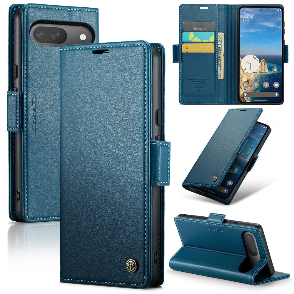 Pixel 10 Pro / 10 / 9 Pro / 9 Glänzende Wallet-Hülle – RFID-Schutz & Ständer