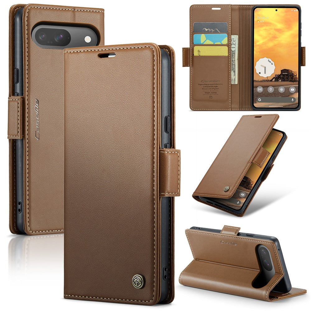 Pixel 10 Pro / 10 / 9 Pro / 9 Glänzende Wallet-Hülle – RFID-Schutz & Ständer