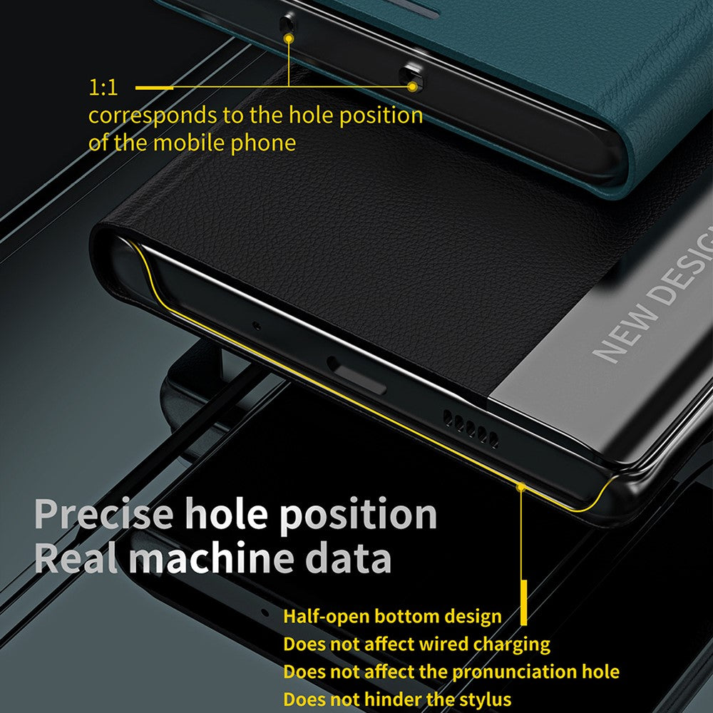 iPhone 16 Klappbare Hülle – elegant, stoßfest, mit Ständer & galvanisierter Oberfläche