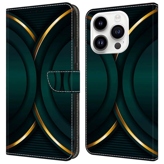 iPhone 16 Pro Max Wallet-Hülle – Mit 3D-Muster, Kartenfächer & Ständer