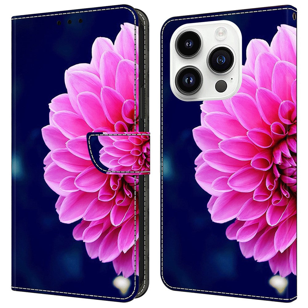 iPhone 16 Pro Max Wallet-Hülle – Mit 3D-Muster, Kartenfächer & Ständer