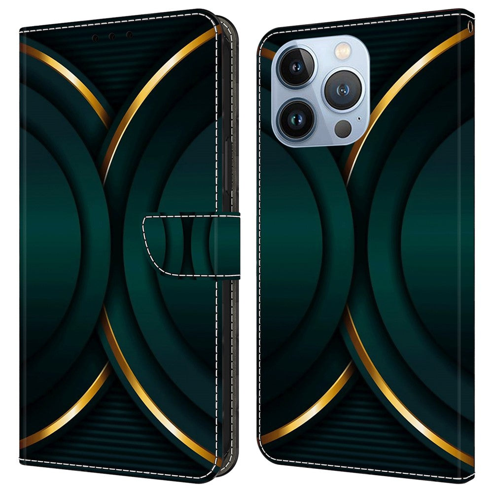 iPhone 16 Pro Wallet-Hülle – Mit 3D-Muster, Kartenfächer & Ständer