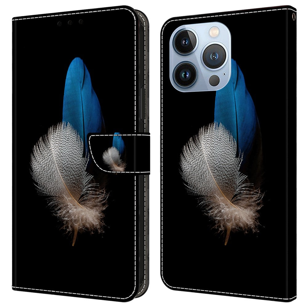 iPhone 16 Pro Wallet-Hülle – Mit 3D-Muster, Kartenfächer & Ständer