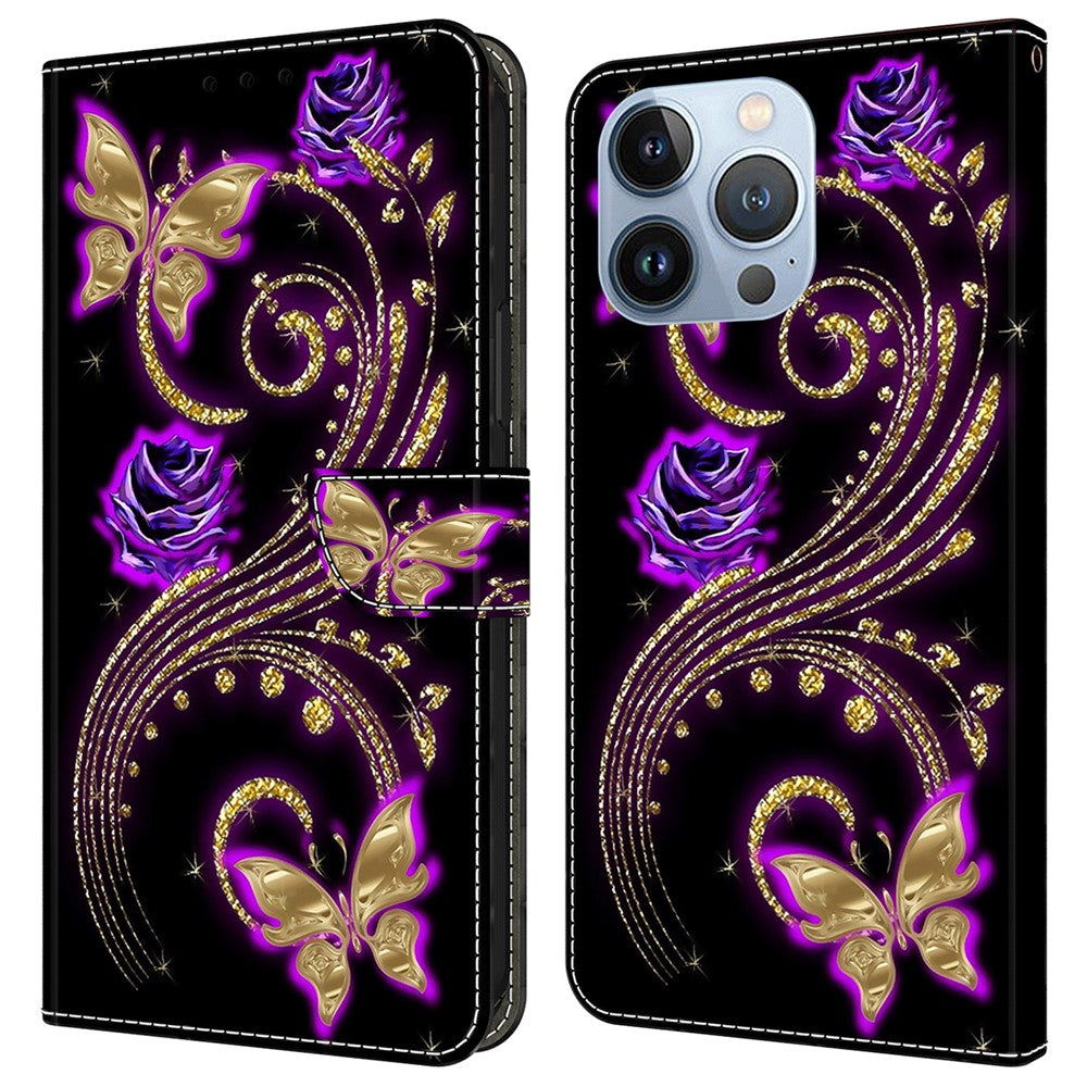 iPhone 16 Pro Wallet-Hülle – Mit 3D-Muster, Kartenfächer & Ständer