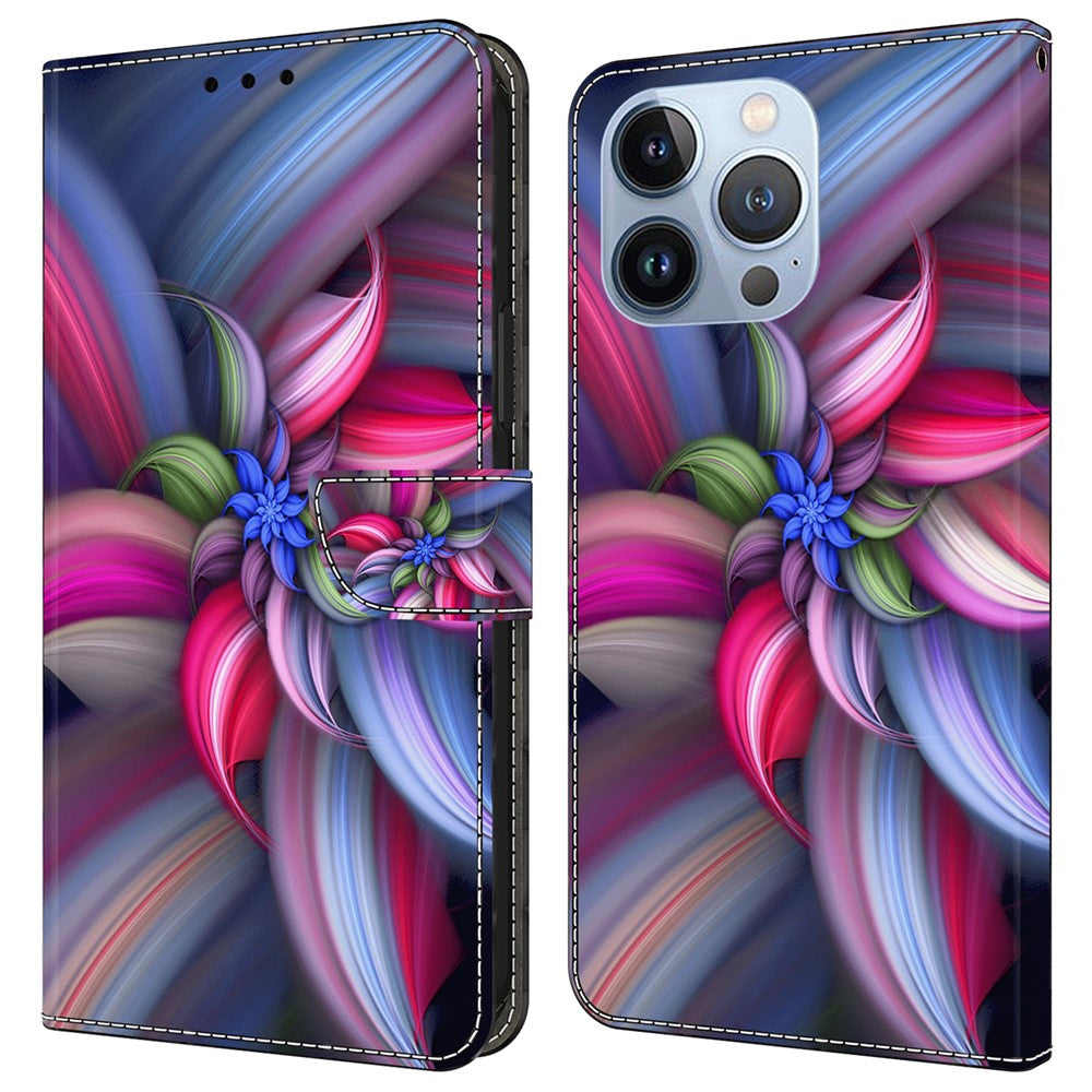 iPhone 16 Pro Wallet-Hülle – Mit 3D-Muster, Kartenfächer & Ständer