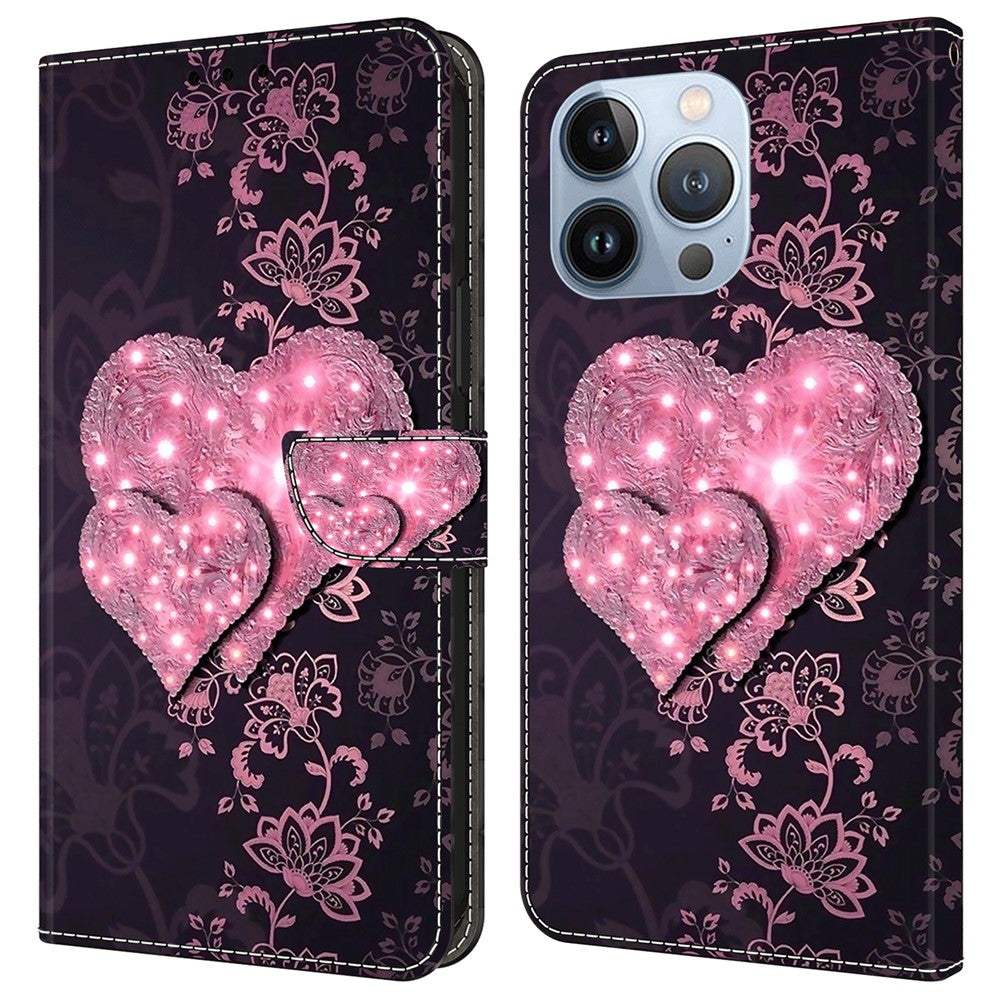 iPhone 16 Pro Wallet-Hülle – Mit 3D-Muster, Kartenfächer & Ständer