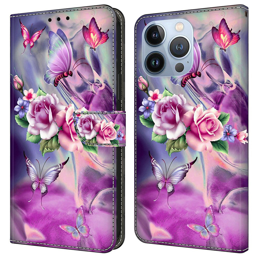 iPhone 16 Pro Wallet-Hülle – Mit 3D-Muster, Kartenfächer & Ständer