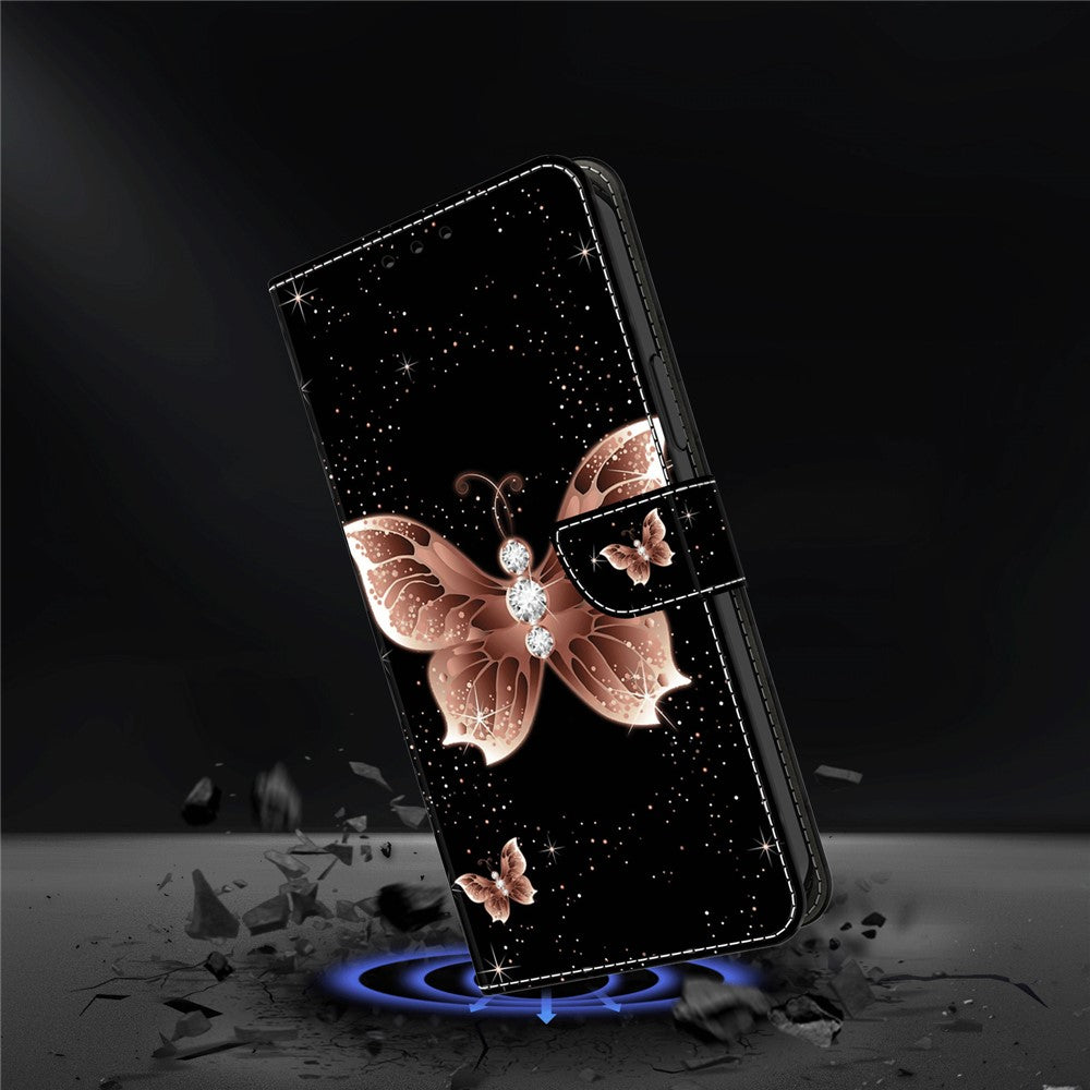 iPhone 16 Plus Wallet-Hülle – Mit 3D-Muster, Kartenfächer & Ständer