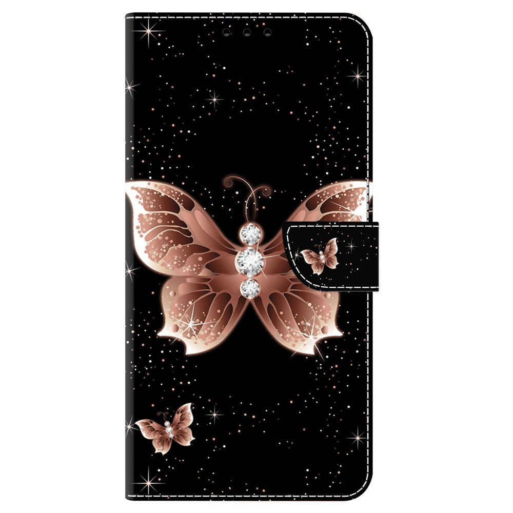 iPhone 16 Plus Wallet-Hülle – Mit 3D-Muster, Kartenfächer & Ständer