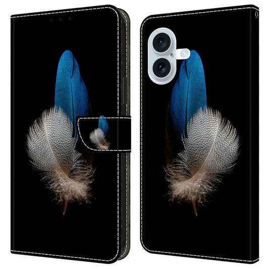 iPhone 16 Wallet-Hülle – Mit 3D-Muster, Kartenfächer & Ständer