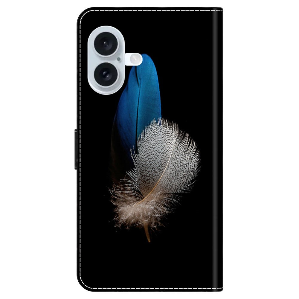 iPhone 16 Wallet-Hülle – Mit 3D-Muster, Kartenfächer & Ständer