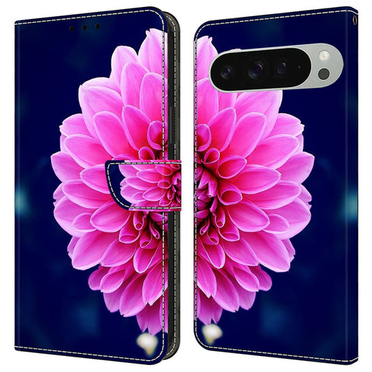 Pixel 9 / 9 Pro Wallet-Hülle – Mit 3D-Muster, Kartenfächer & Ständer