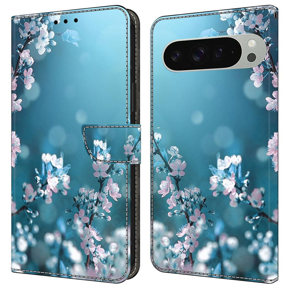 Pixel 9 / 9 Pro Wallet-Hülle – Mit 3D-Muster, Kartenfächer & Ständer