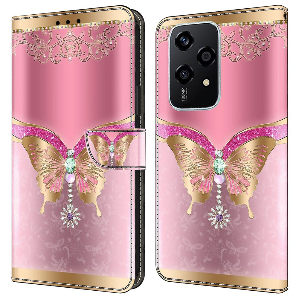 For Honor 200 Lite Case 3D Pattern PU Leather Wallet Phone Cover with Stand