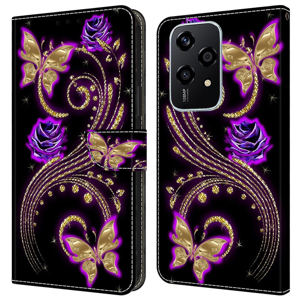 For Honor 200 Lite Case 3D Pattern PU Leather Wallet Phone Cover with Stand
