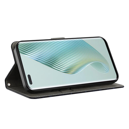 Honor 200 Lite Handyhülle – Brieftaschenetui mit Magnetverschluss und 3D-Muster aus Leder