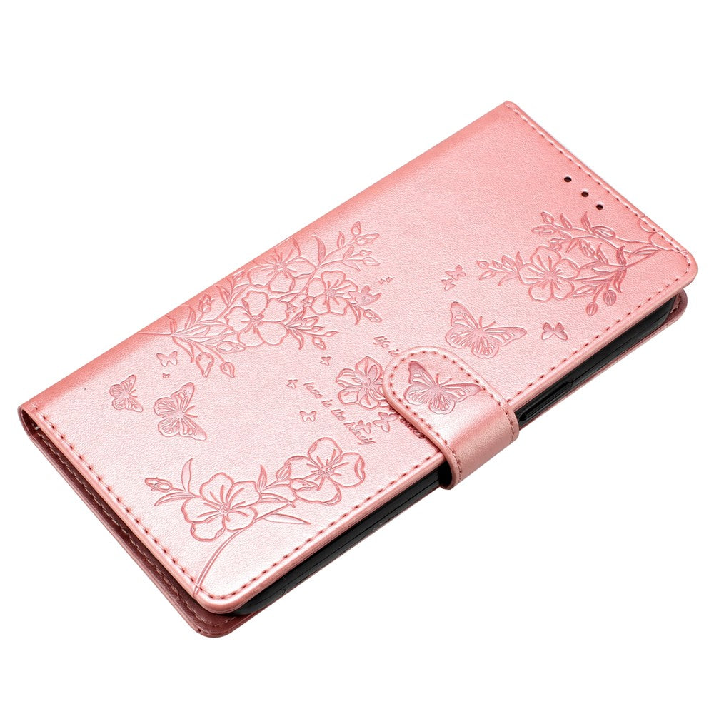 For Honor 200 Lite Wallet Phone Case Butterfly Floral Imprint Leather Flip Cover
