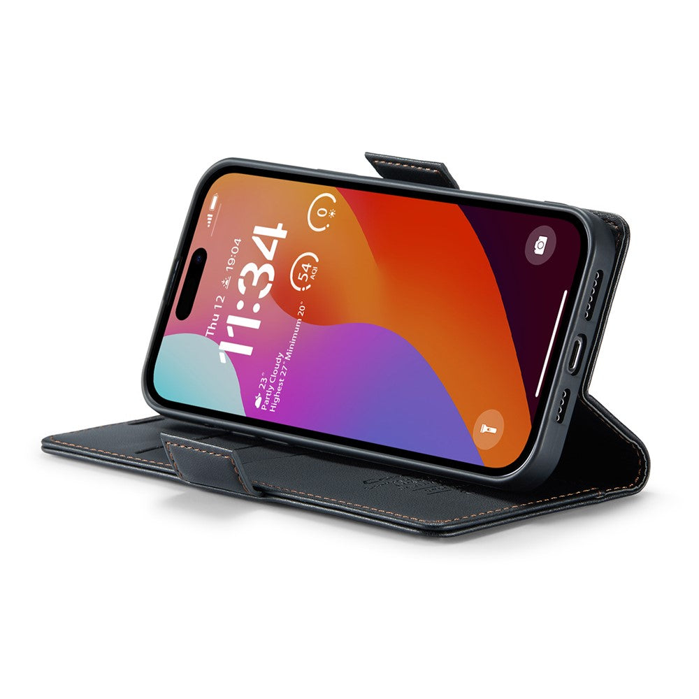 iPhone 16 Pro Max Glänzende Wallet-Hülle – RFID-Schutz & Ständer