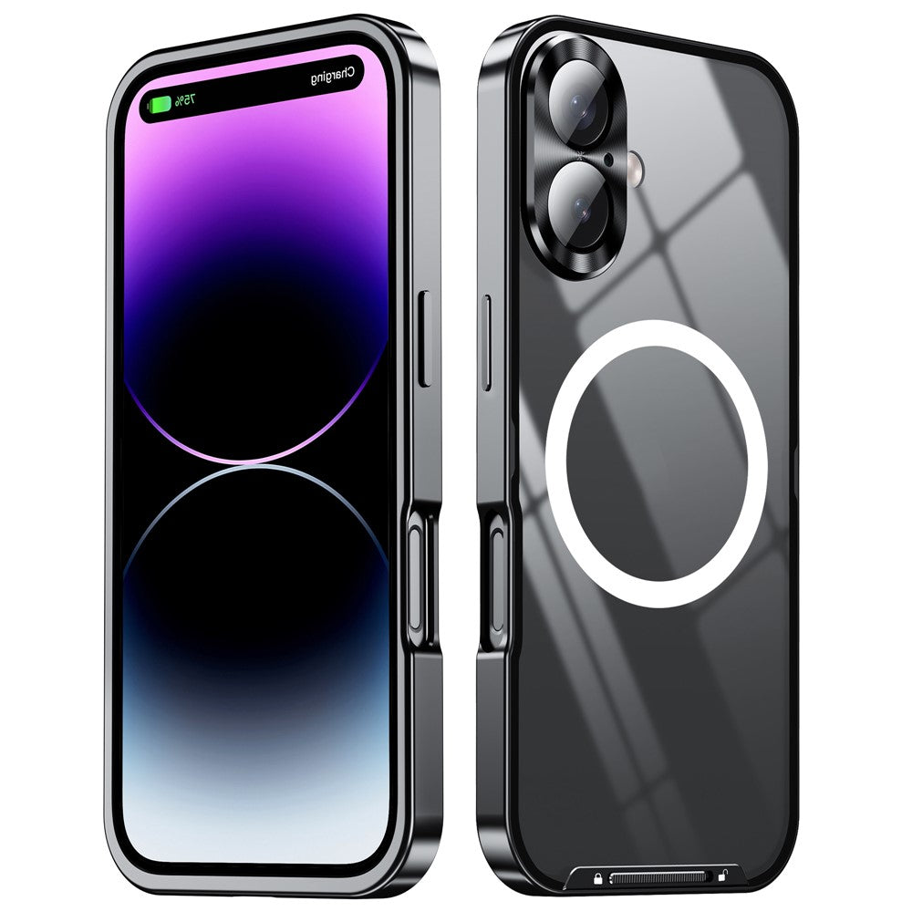 iPhone 16 Magnetische Hülle mit Metallkante & Kameraschutz