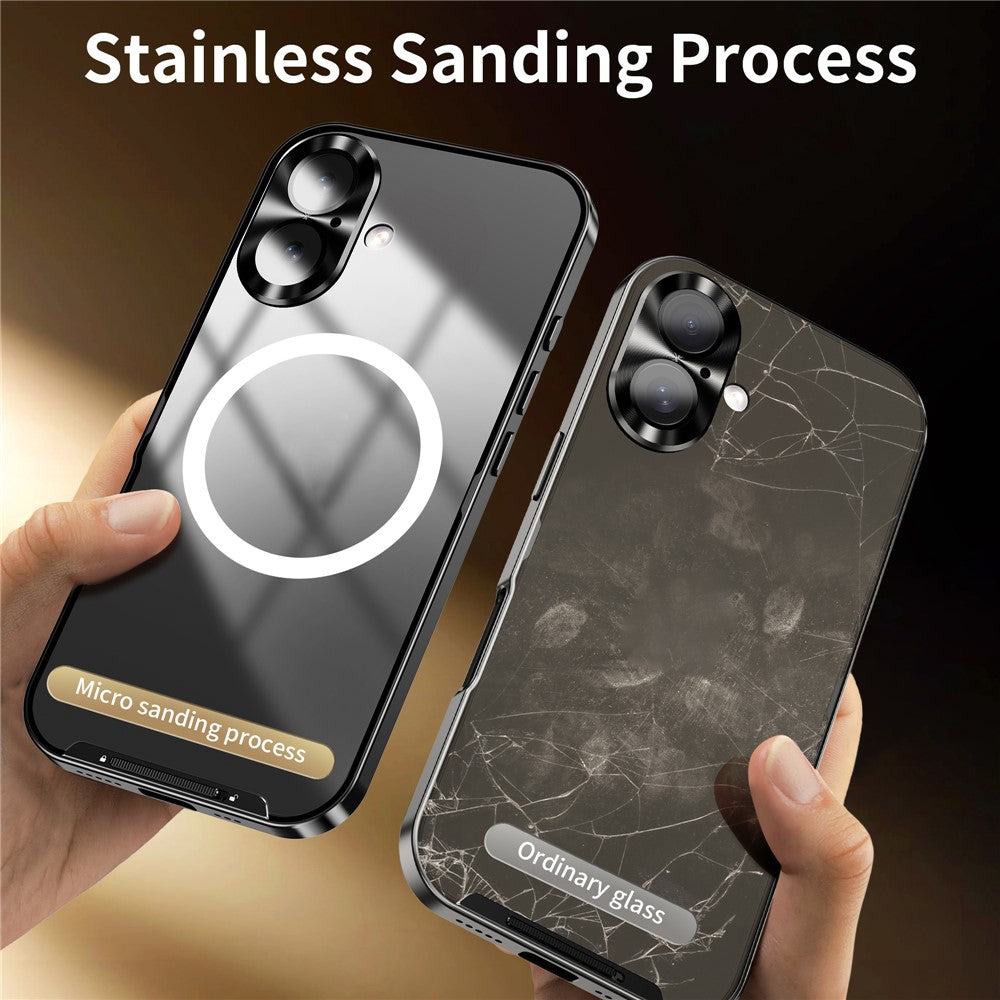 iPhone 16 Magnetische Hülle mit Metallkante & Kameraschutz
