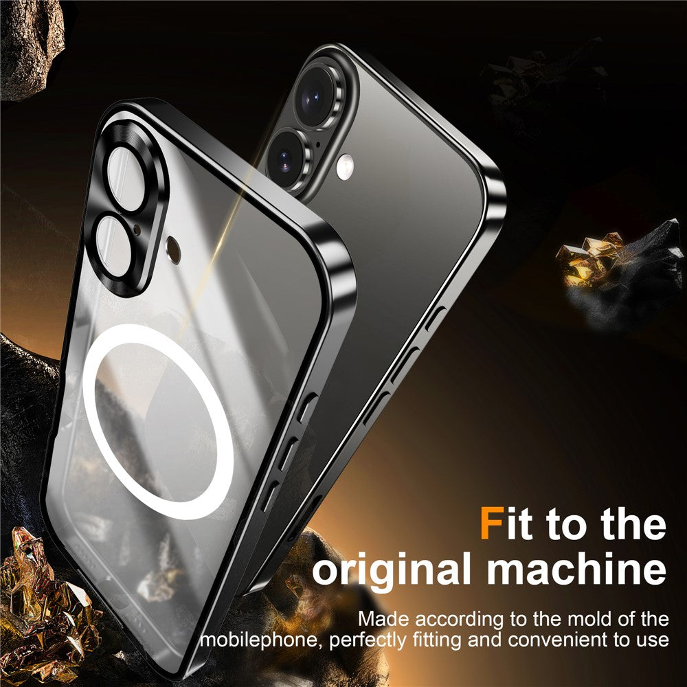 iPhone 16 Magnetische Hülle mit Metallkante & Kameraschutz