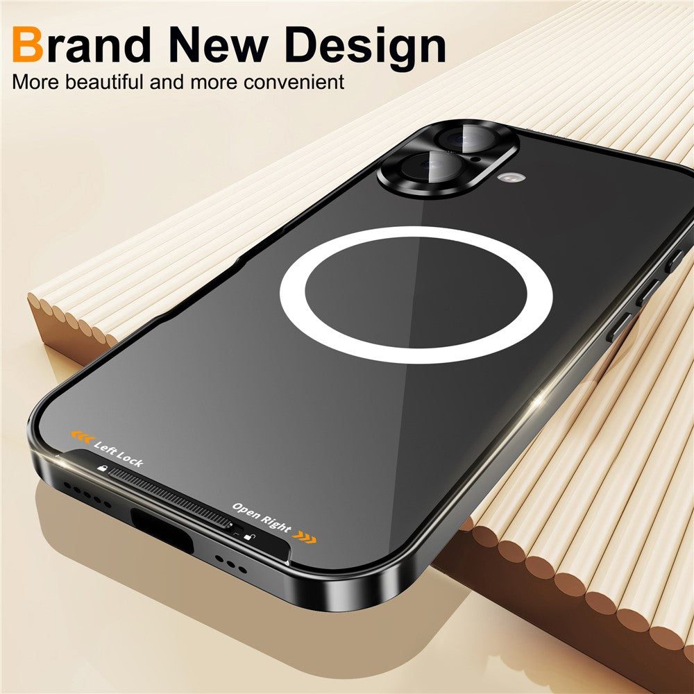iPhone 16 Magnetische Hülle mit Metallkante & Kameraschutz