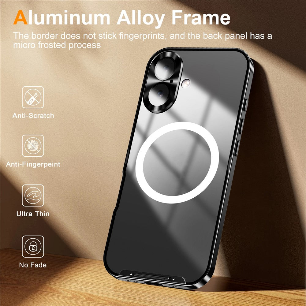 iPhone 16 Magnetische Hülle mit Metallkante & Kameraschutz