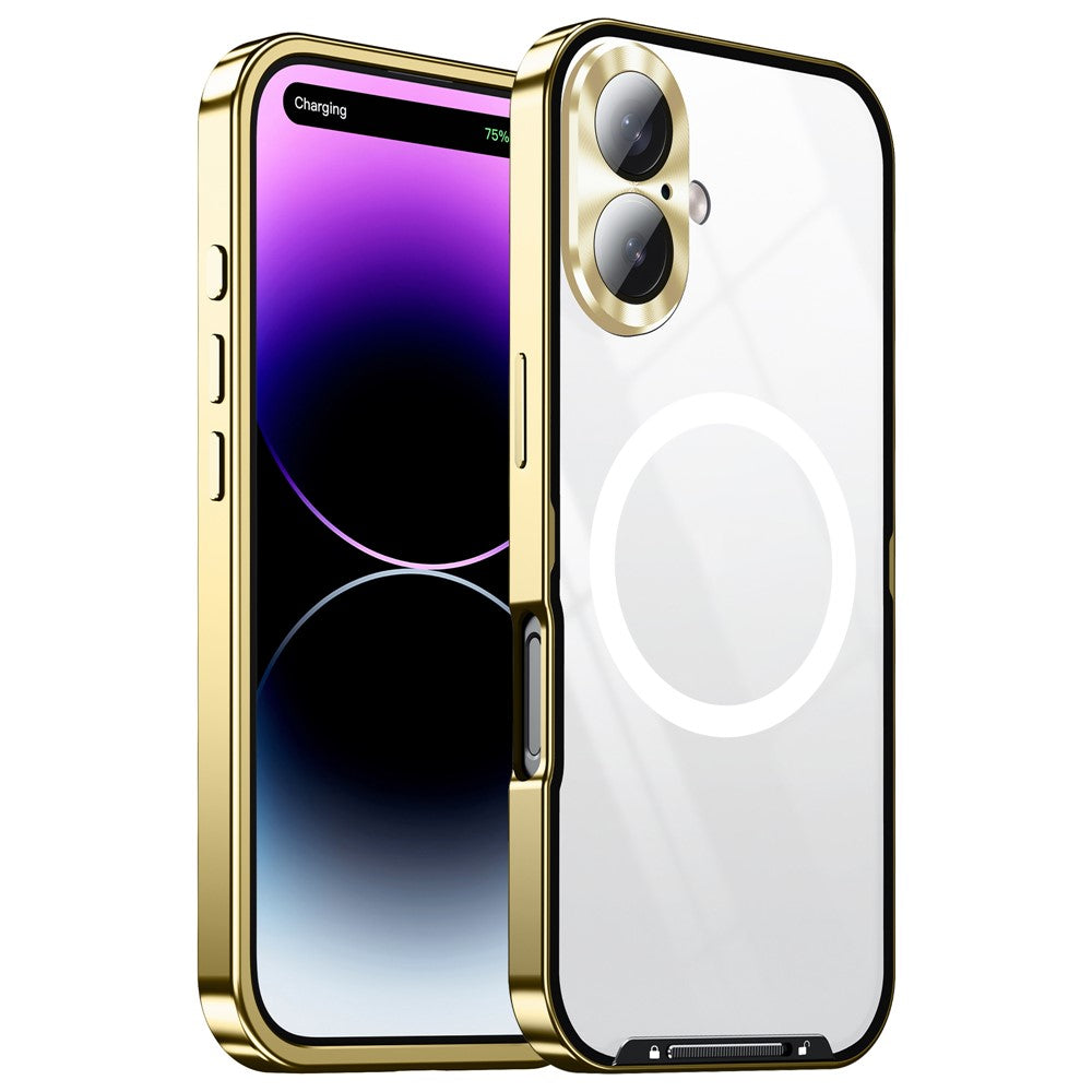 iPhone 16 Magnetische Hülle mit Metallkante & Kameraschutz