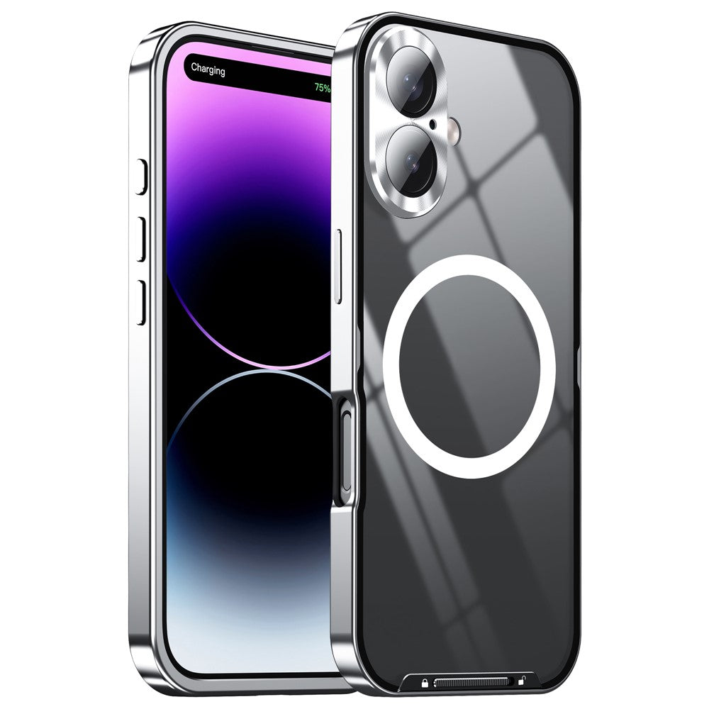 iPhone 16 Magnetische Hülle mit Metallkante & Kameraschutz