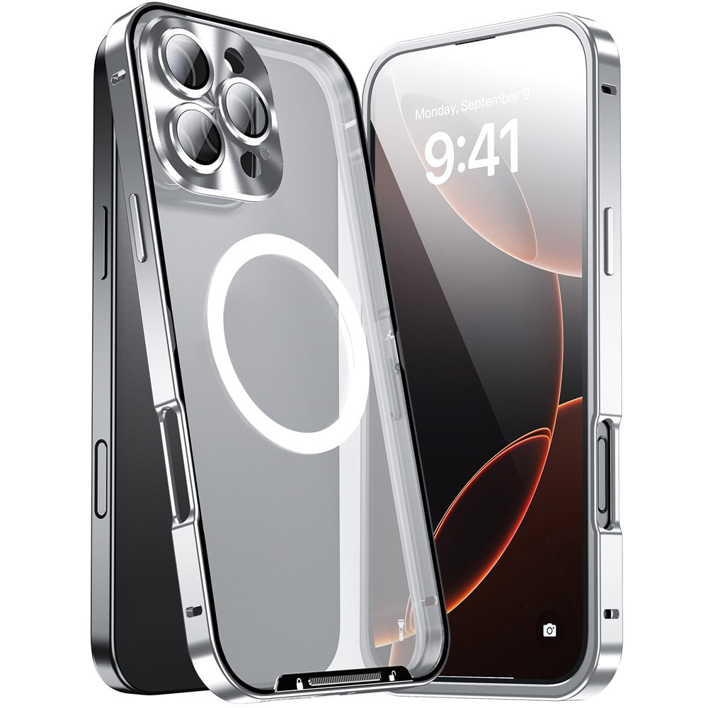 iPhone 16 Pro Magnetische Hülle mit Metallkante & Kameraschutz