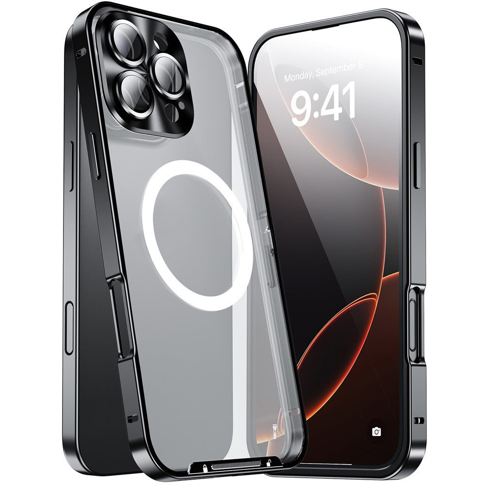 iPhone 16 Pro Max Magnetische Hülle mit Metallkante & Kameraschutz