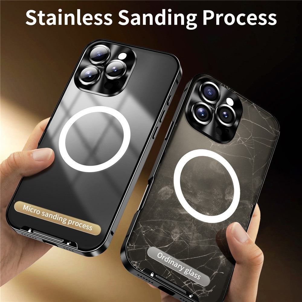 iPhone 16 Pro Max Magnetische Hülle mit Metallkante & Kameraschutz