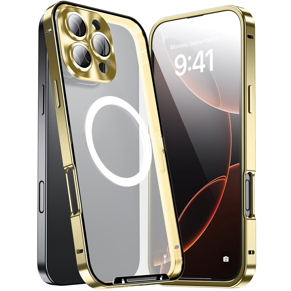 iPhone 16 Pro Max Magnetische Hülle mit Metallkante & Kameraschutz