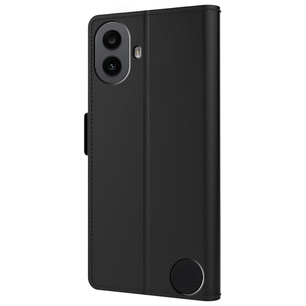 Nothing CMF Phone 1 Wallet-Handyhülle – Aus PU-Leder mit Ständer, Kartenhalter & Spiegel