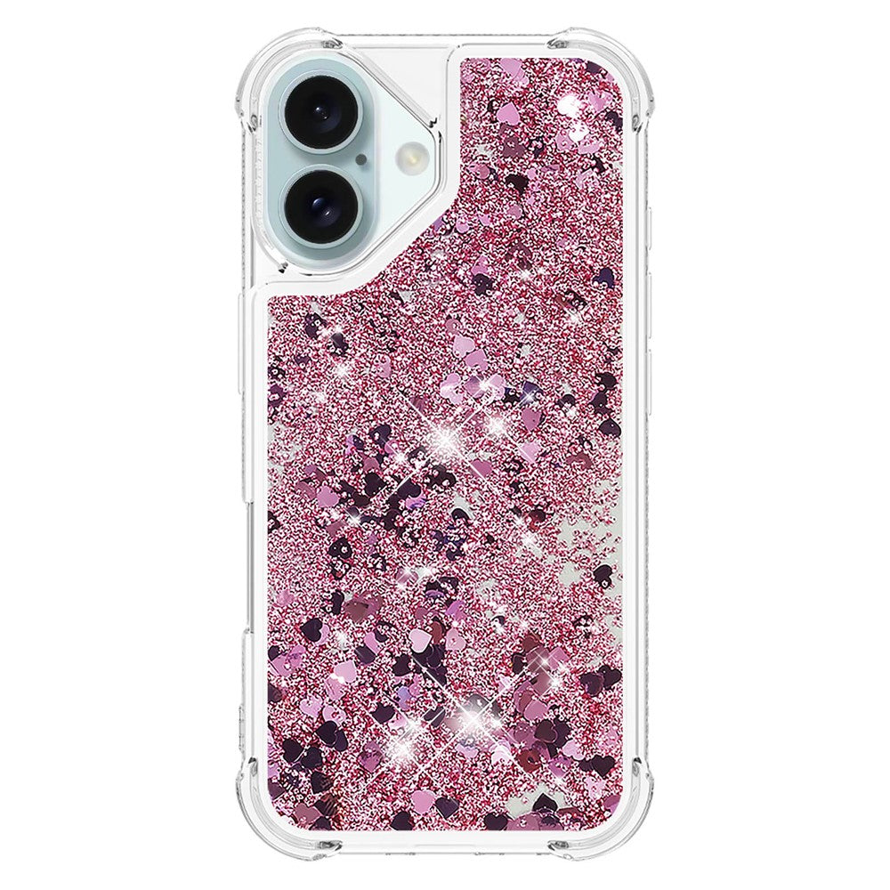 iPhone 16 Plus Glitzer-Hülle – Stoßfest & mit Treibsand