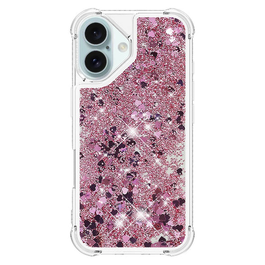 iPhone 16 Plus Glitzer-Hülle – Stoßfest & mit Treibsand