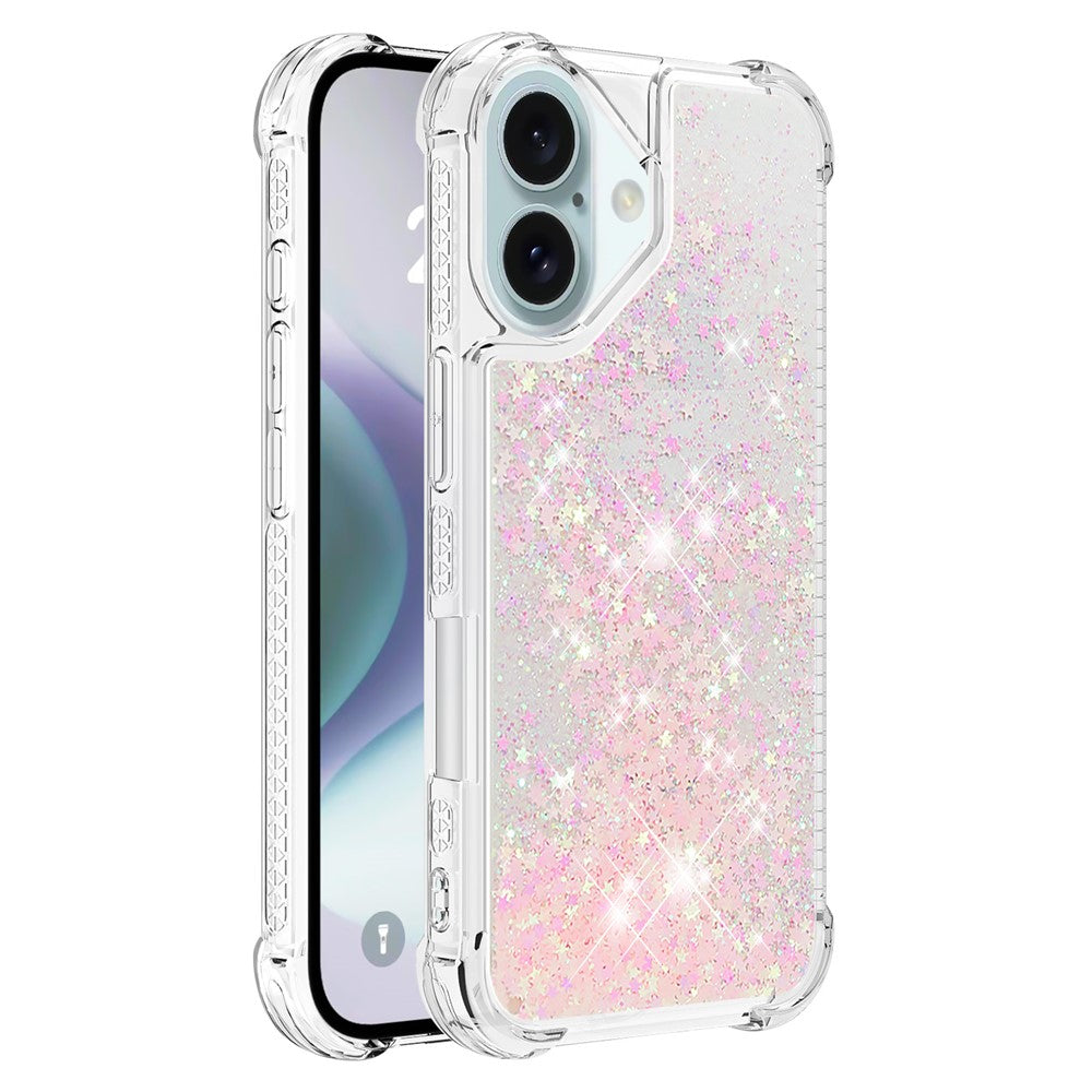 iPhone 16 Plus Glitzer-Hülle – Stoßfest & mit Treibsand