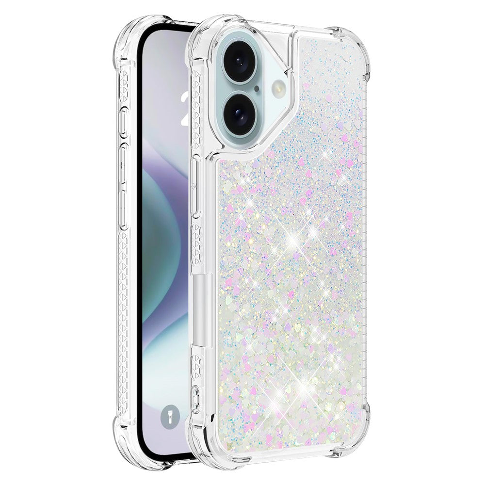 iPhone 16 Glitzer-Hülle – Stoßfest & mit Treibsand
