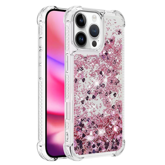 iPhone 16 Pro Max Glitzer-Hülle – Stoßfest & mit Treibsand