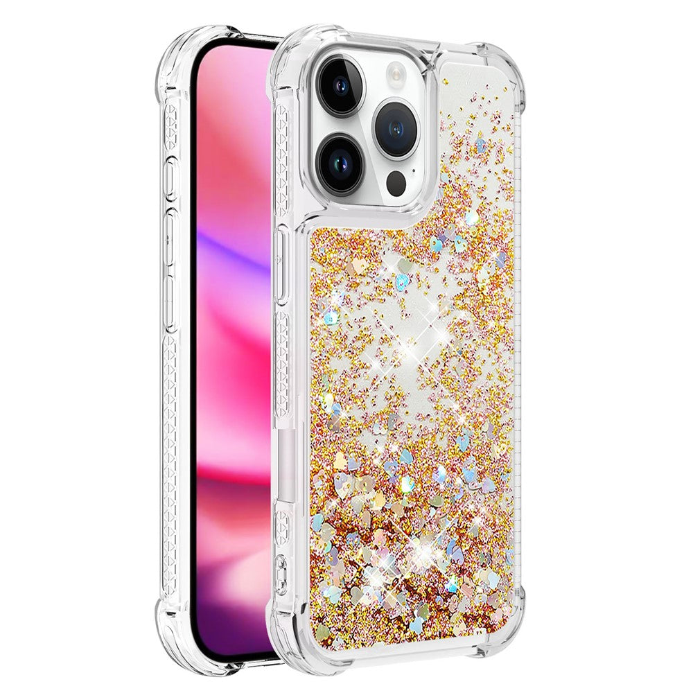 iPhone 16 Pro Max Glitzer-Hülle – Stoßfest & mit Treibsand